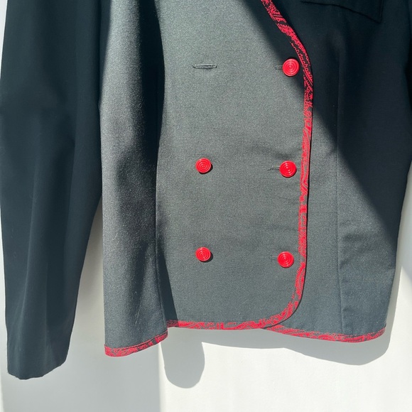 Circa 1970’s MOD Black and Red Blazer & Skirt Set - Picture 15 of 16